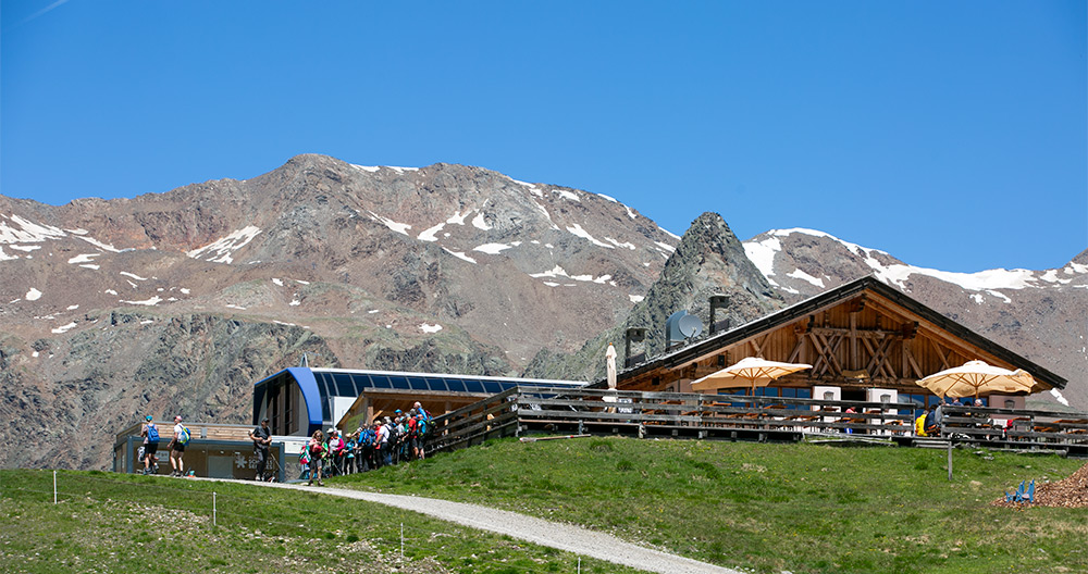 Lazaunhütte in Kurzras auf 2.400 Meter